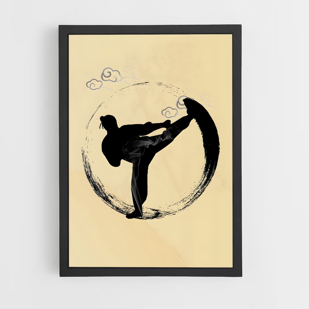 Poster Kung murs – affiche Kung Fu (vue 2)